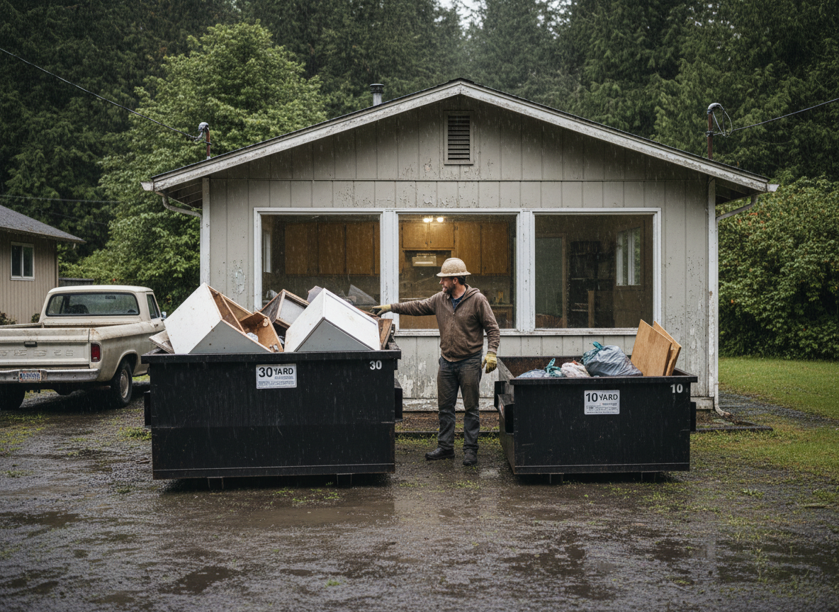 How to Size a Rolloff Dumpster for a Forks Kitchen Remodel