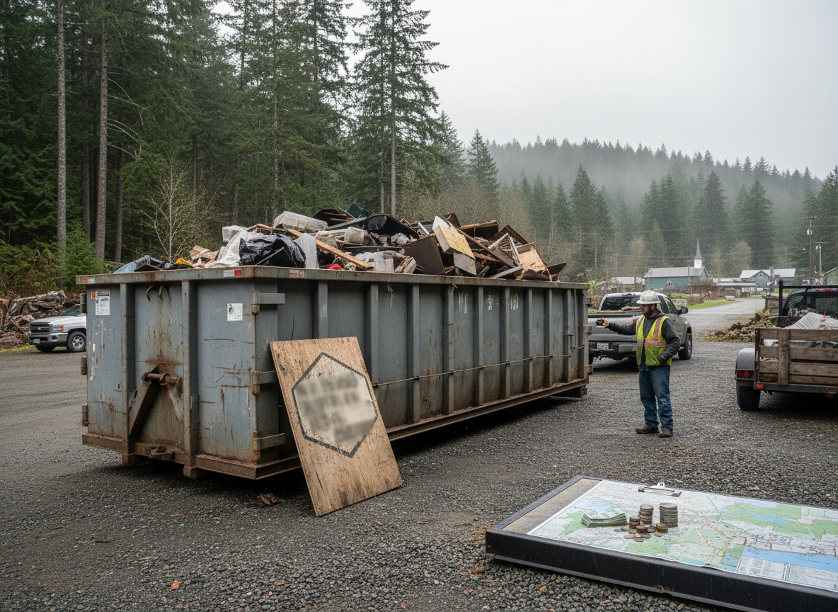 Rolloff Dumpster Weight Limits and Local Disposal Fees Near Forks